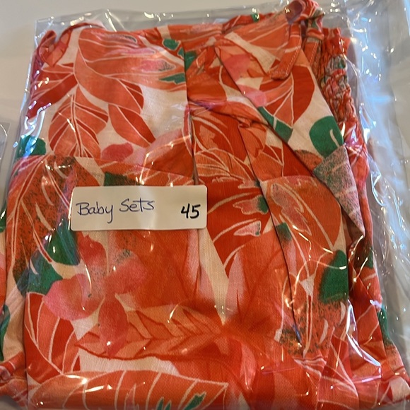 GB GIRLS Tropical sundress with fake tie shoulders NWT Size 5 - Picture 11 of 12